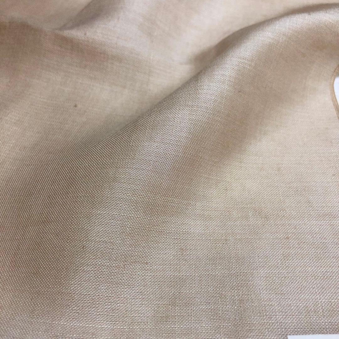 10枚セット　リネンハンカチ　23cm 麻100% ポケットチーフ　感染予防