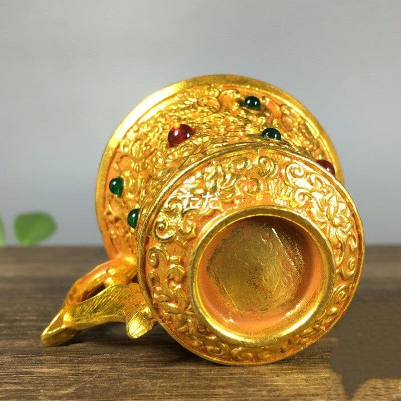 銅製 鏨花開富貴杯 酒具 茶道具 装飾品 工芸品 置物