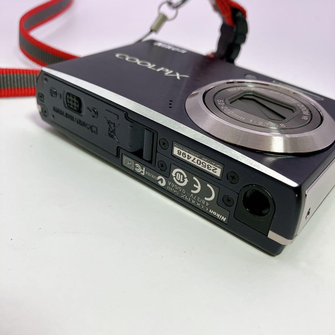 Nikon Coolpix S610 デジタルカメラ　動作品　スマホ転送　黒