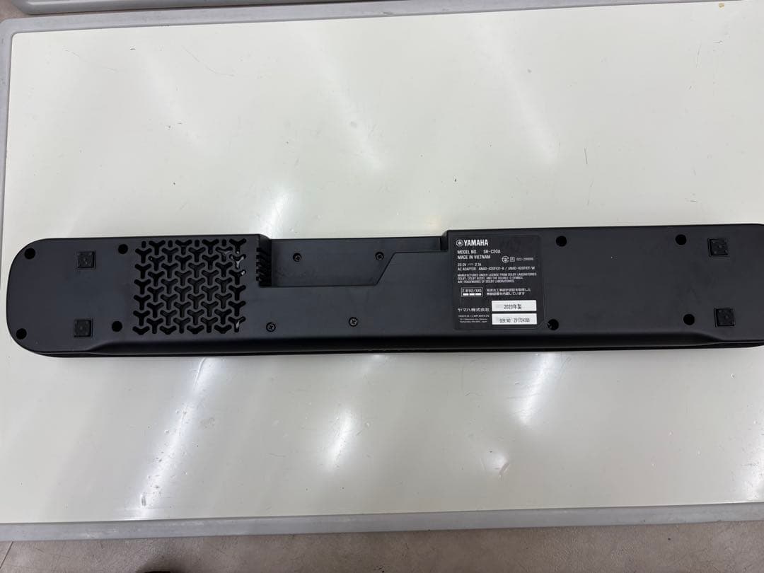 【美品】YAMAHA SR-C20A サウンドバー ブラック