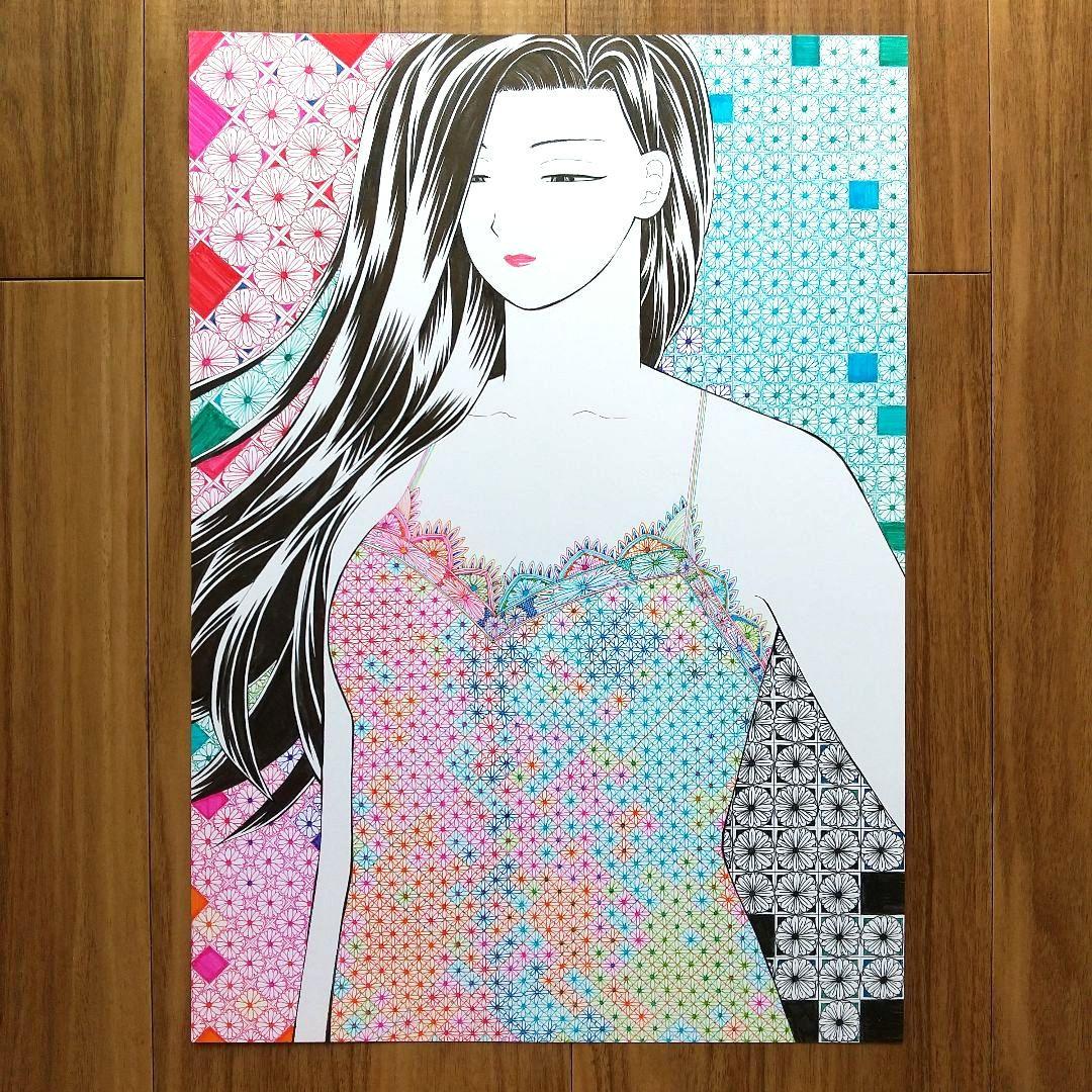 原画 「レースのドレス」