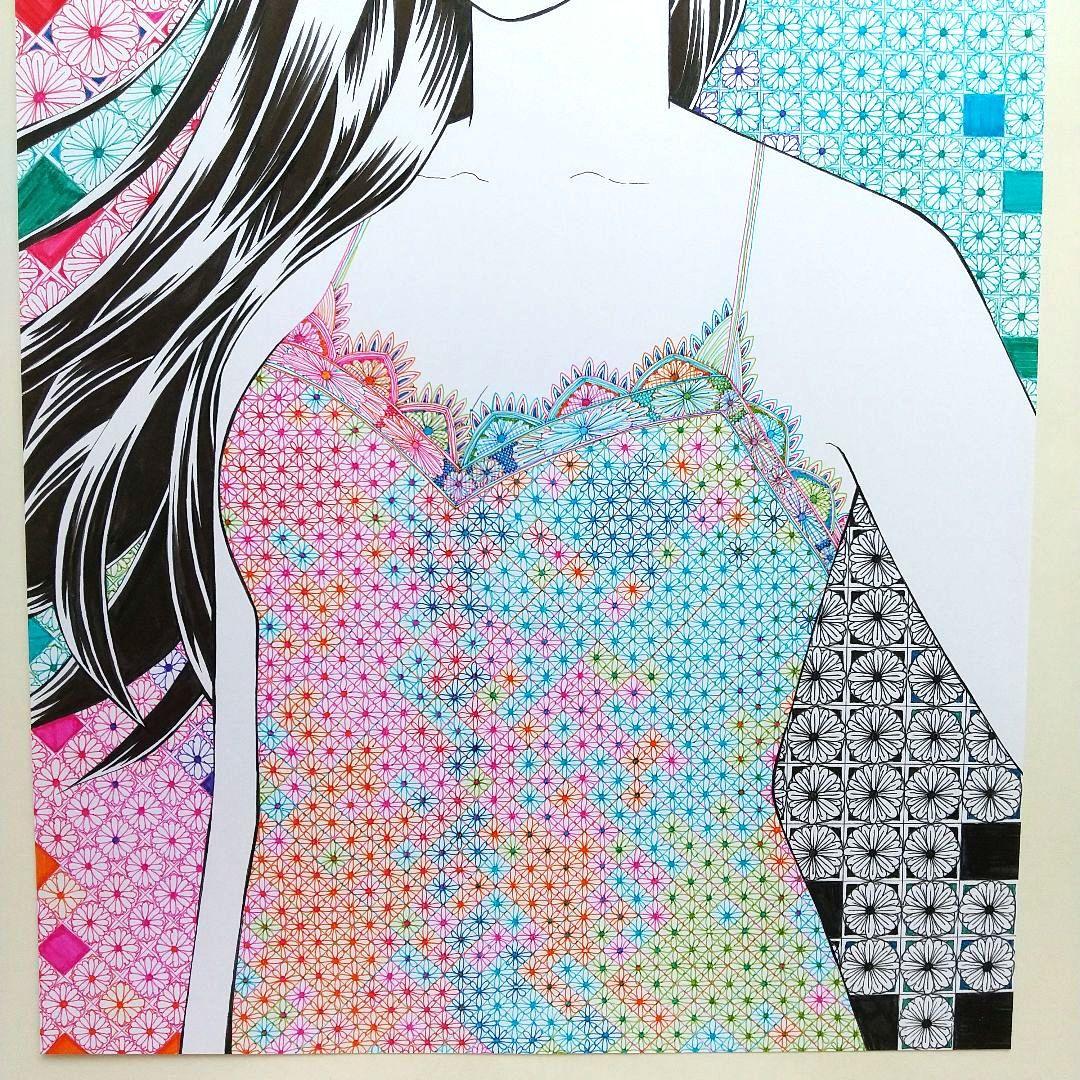 原画 「レースのドレス」