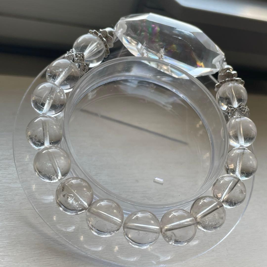 天然石 水晶ラフカット 水晶 ブレスレット